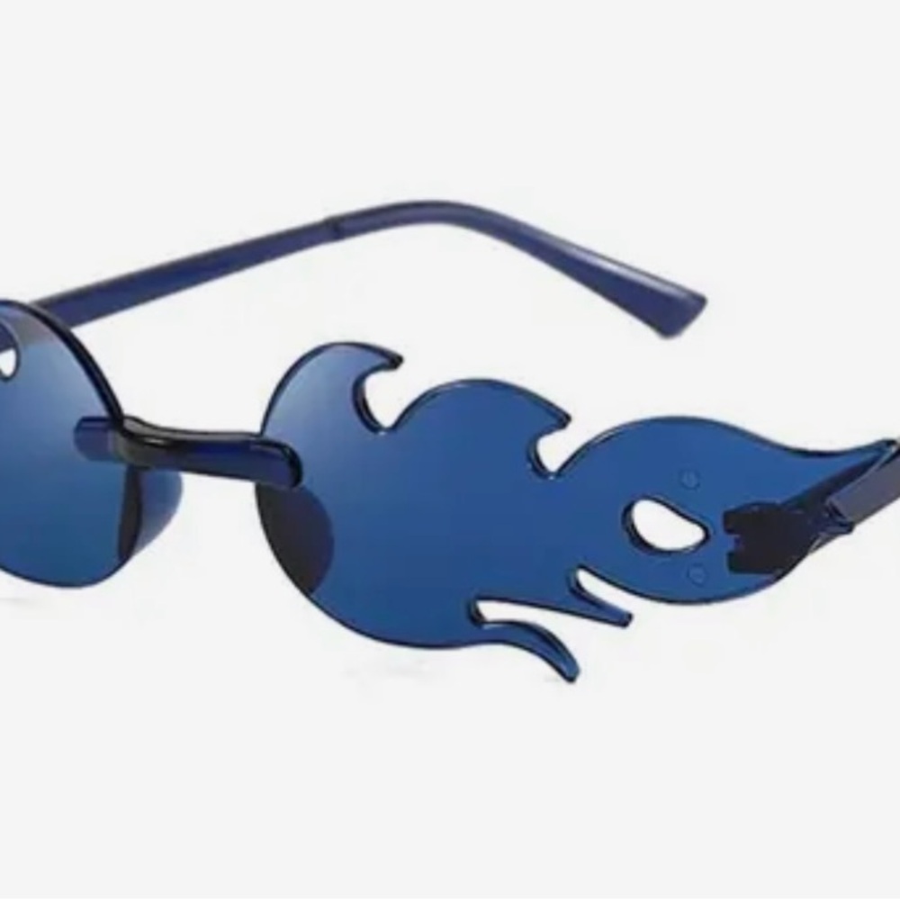 Blue flame sunglasses
